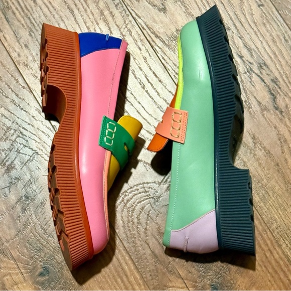 CHARLOTTE STONE Adam V2 platform color block loafers. Size 9 - Picture 3 of 11